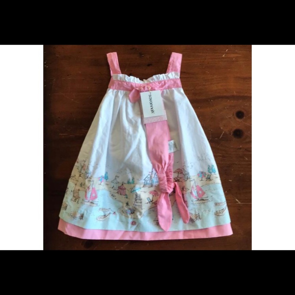 NWT Savannah Baby Dress with Matching Accessory